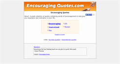 Desktop Screenshot of encouragingquotes.com