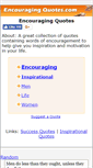 Mobile Screenshot of encouragingquotes.com